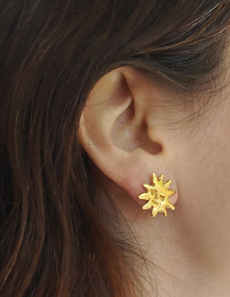 Gold Pin Earrings