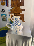 "I believe” vase blue & white 2