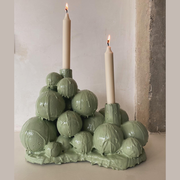 Bubbles Candelabra 02 Olive