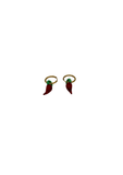 Rainbow Chilli Earrings - Red