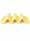 Pastel Yellow Wavy Plate