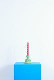 candle holder green