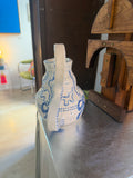 "I believe” vase blue & white 1