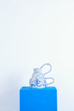 "I believe” vase blue & white 1