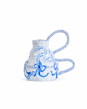 "I believe” vase blue & white 1