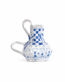 "I believe” vase blue & white 2