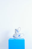 "I believe” vase blue & white 2