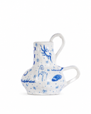 "I believe” vase blue & white 2