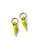Rainbow Chilli Earrings - Yellow