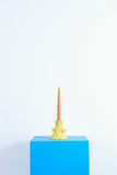 candle holder yellow