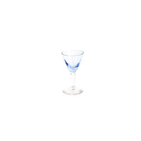 Stemmed Chupito in Blue Glass