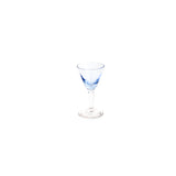 Stemmed Chupito in Blue Glass