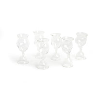 Crumpled Cocktail Glass Pair