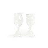 Crumpled Cocktail Glass Pair