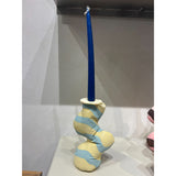 Candelholder Minestrone Yellow & Blue